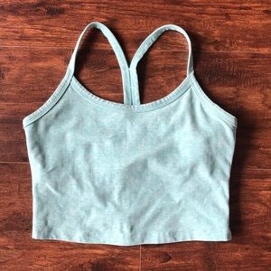 sz S space dye beyond yoga slim racerback crop